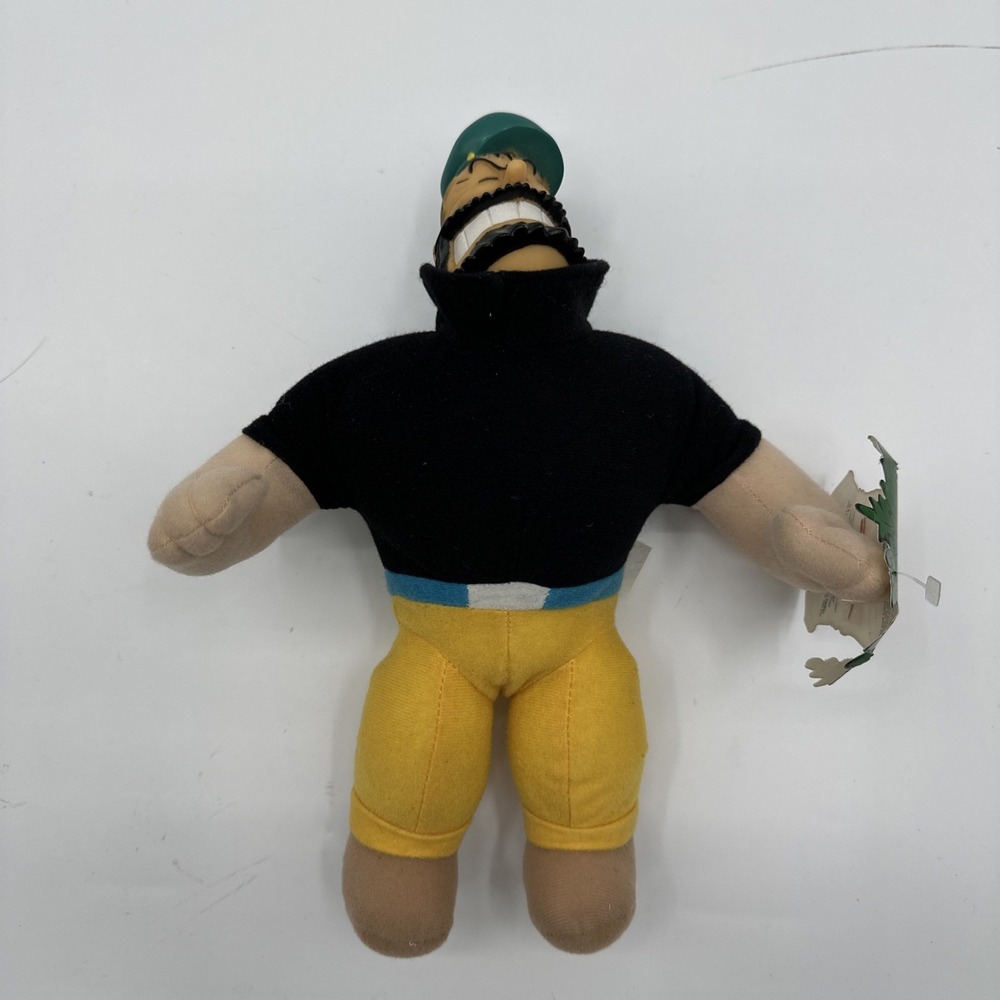 Popeye Cartoon Vintage 11inch Brutus Plush Play By Play 2000 Plush Stuffed Tag